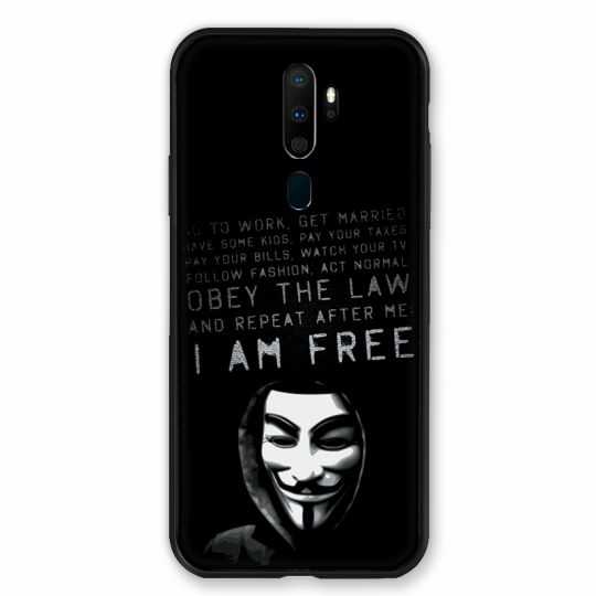 Coque pour Oppo A9 (2020) Anonymous I am free