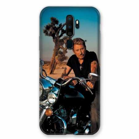Coque pour Oppo A9 (2020) Johnny Hallyday Moto