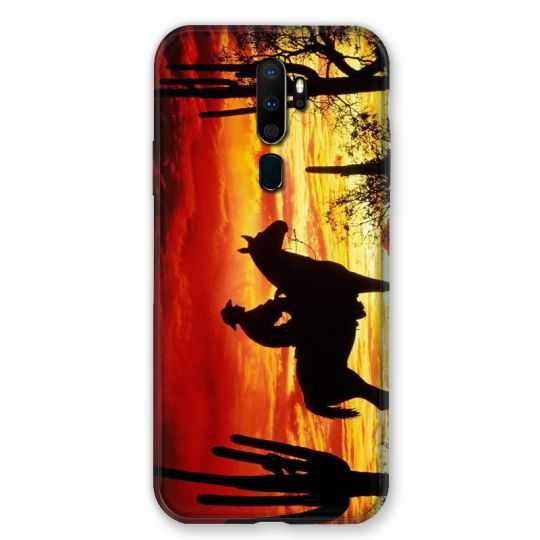 Coque pour Oppo A9 (2020) Cow Boy Soleil