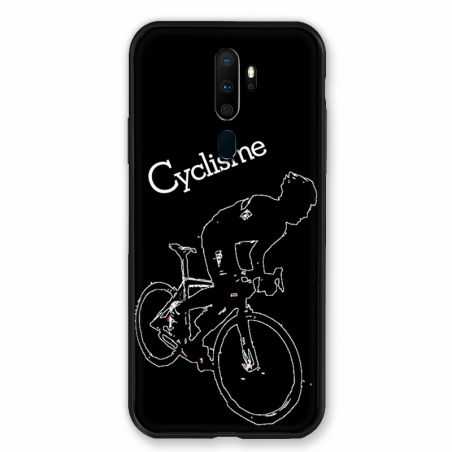 Coque pour Oppo A9 (2020) Cyclisme Ombre Blanche