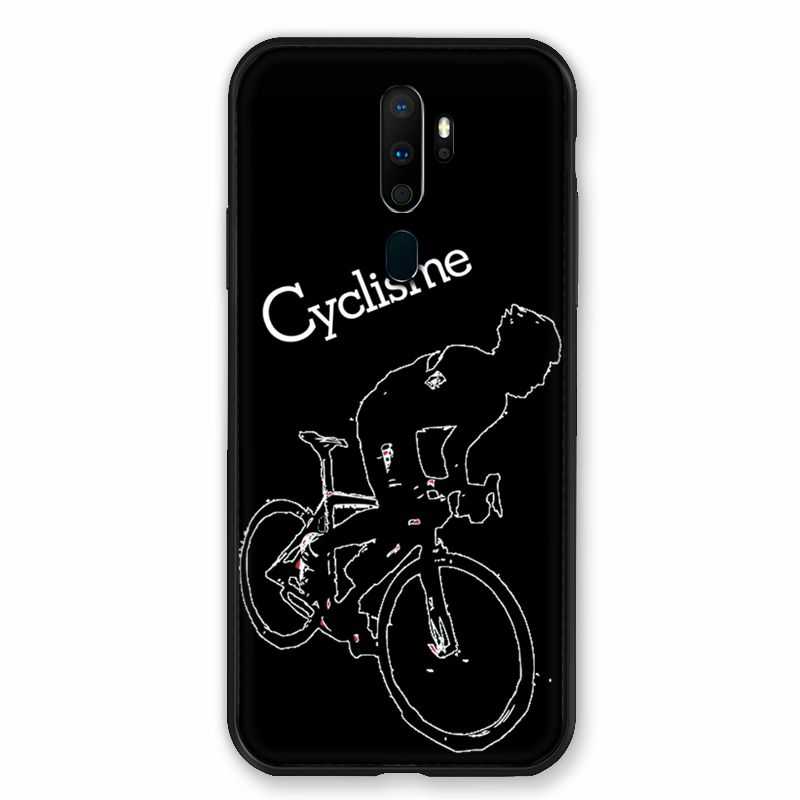 Coque pour Oppo A9 (2020) Cyclisme Ombre Blanche