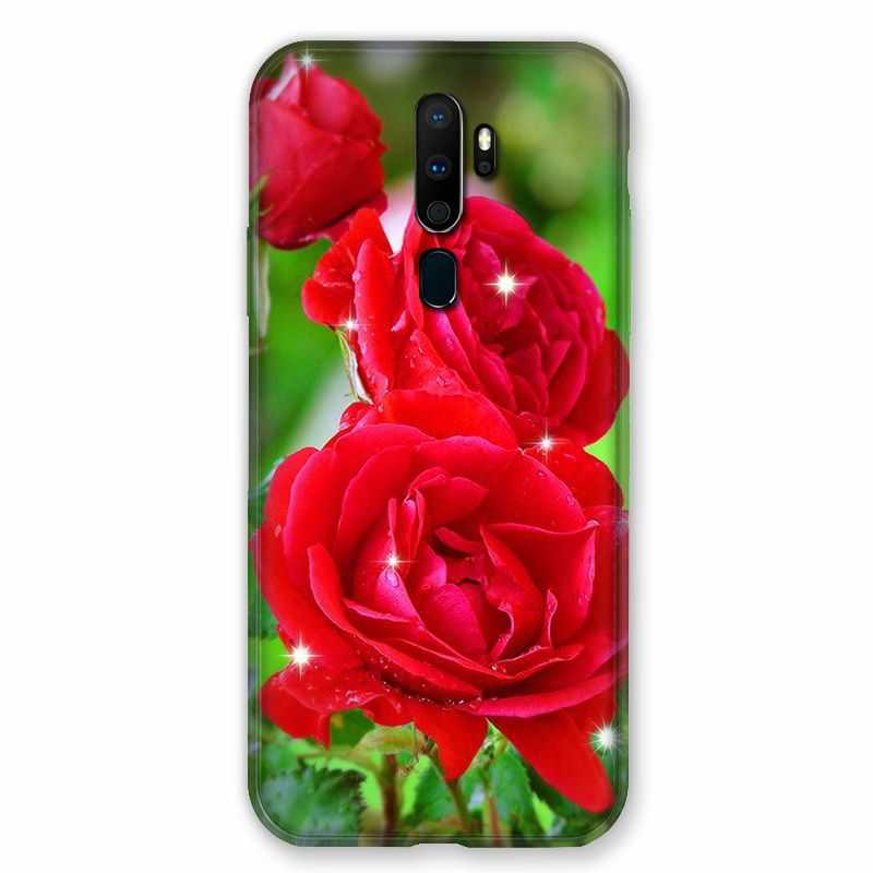 Coque pour Oppo A9 (2020) Fleur Rose Rouge