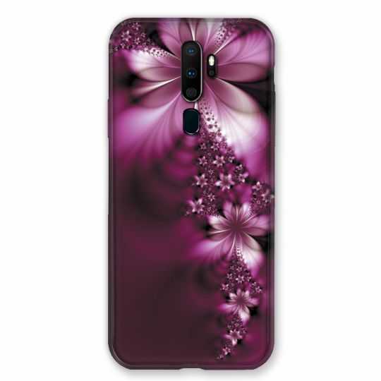 Coque pour Oppo A9 (2020) Fleur Violette Montante