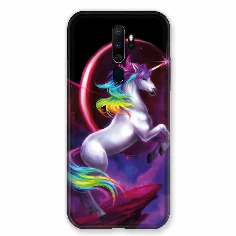 Coque pour Oppo A9 (2020) Licorne Arc en ciel