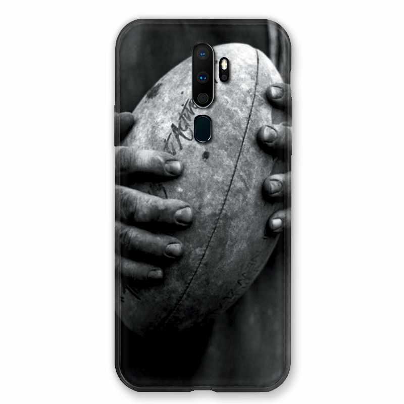Coque pour Oppo A9 (2020) Rugby Ballon Vintage