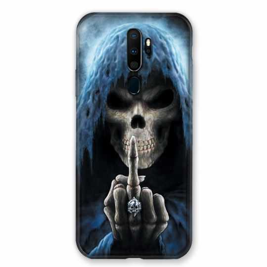 Coque pour Oppo A9 (2020) Tete de Mort Doigt