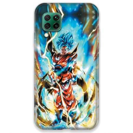Coque pour Huawei P40 LITE 4G Manga Dragon Ball Sangoku Blanc