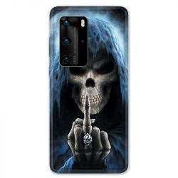 Coque pour Huawei P40 LITE 4G tete de mort Doigt