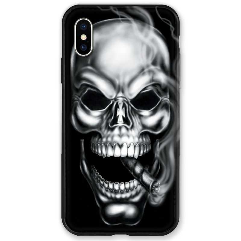 Coque pour iphone X / XS tete de mort