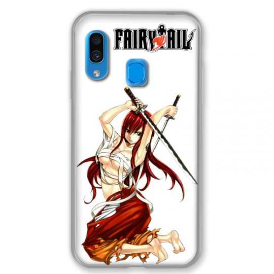 Coque pour Samsung Galaxy A40 Manga Fairy Tail Erza