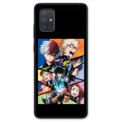 Coque pour Samsung Galaxy A51 4G Manga My hero academia noir