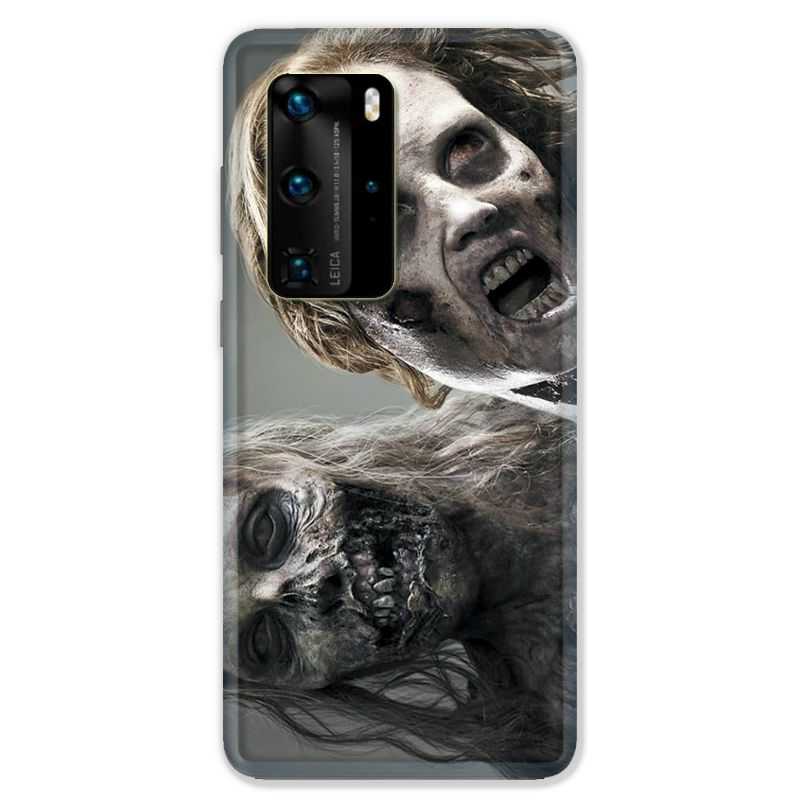 Coque pour Huawei P40 PRO Zombie blanc