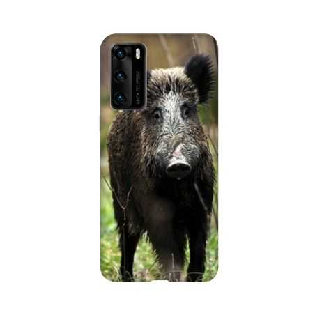 Coque pour Huawei P40 chasse sanglier bois