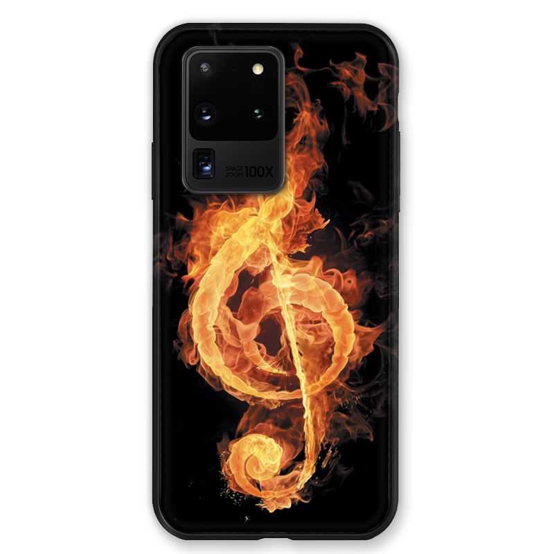 Coque pour Samsung Galaxy S20 ULTRA Musique clé sol feu N