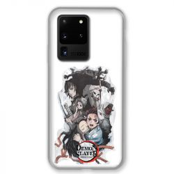Coque pour Samsung Galaxy S20 ULTRA Manga demon Slayer Blanc