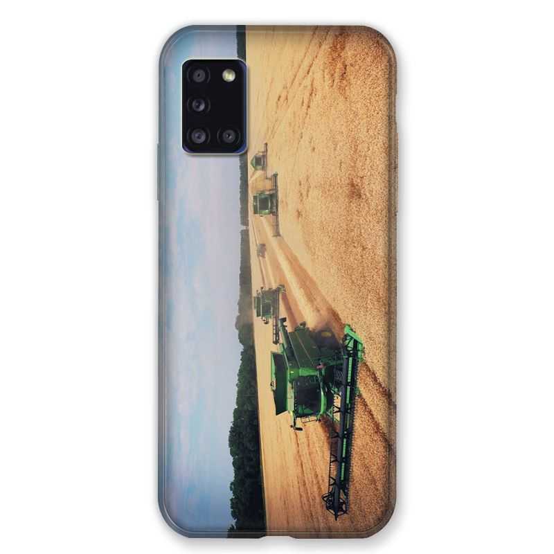 Coque pour Samsung Galaxy A31 Agriculture Moissonneuse