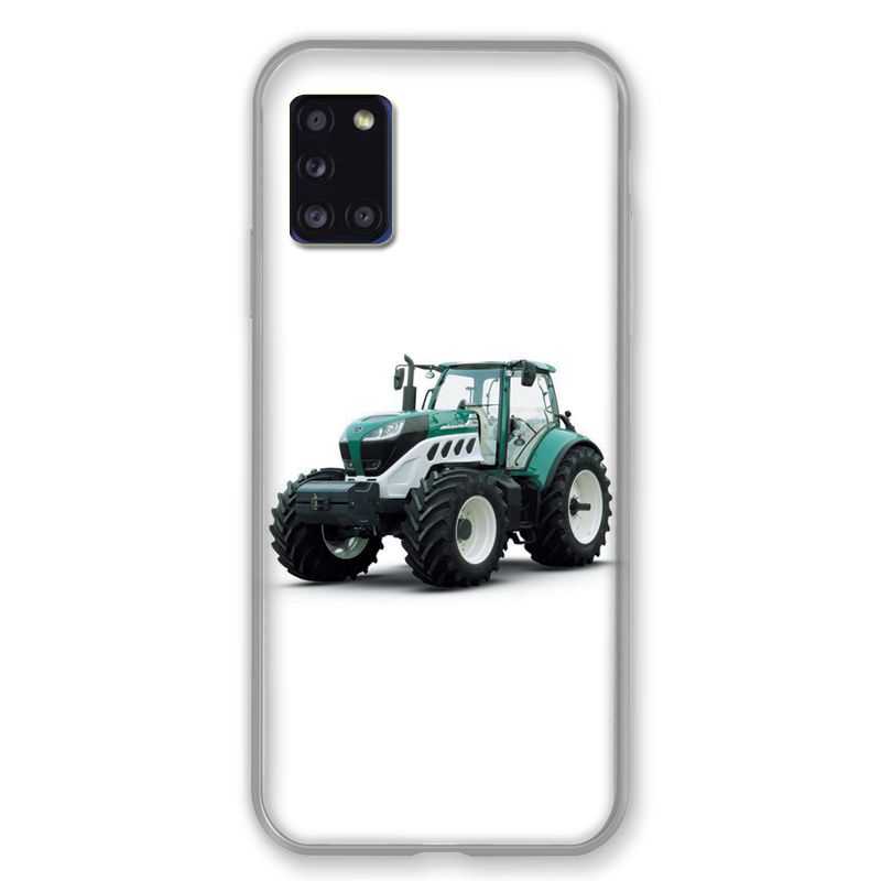 Coque pour Samsung Galaxy A31 Agriculture Tracteur Blanc