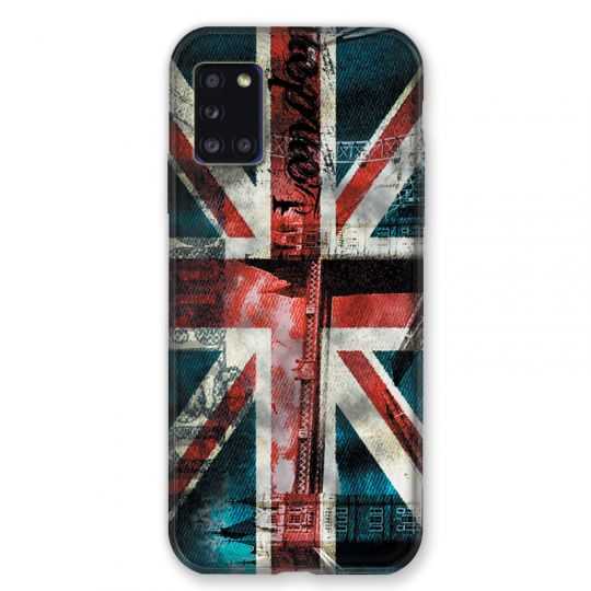 Coque pour Samsung Galaxy A31 Angleterre UK Jean's