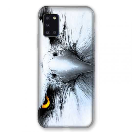 Coque pour Samsung Galaxy A31 Aigle Royal Blanc