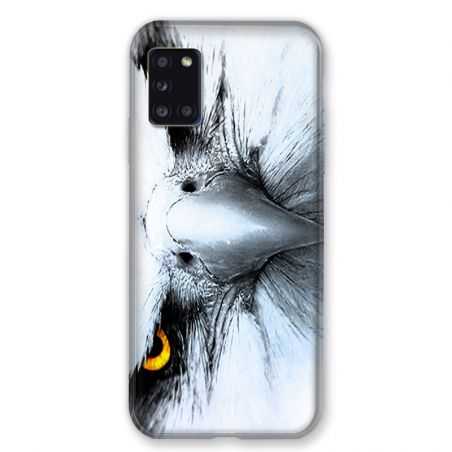 Coque pour Samsung Galaxy A31 Aigle Royal Blanc