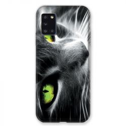 Coque pour Samsung Galaxy A31 Chat Vert