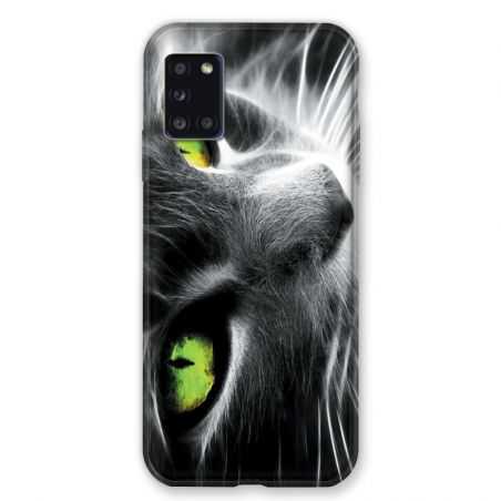 Coque pour Samsung Galaxy A31 Chat Vert