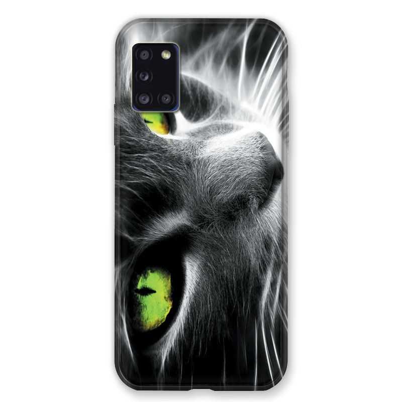 Coque pour Samsung Galaxy A31 Chat Vert