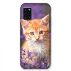 Coque pour Samsung Galaxy A31 Chat Violet
