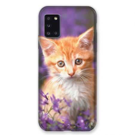 Coque pour Samsung Galaxy A31 Chat Violet