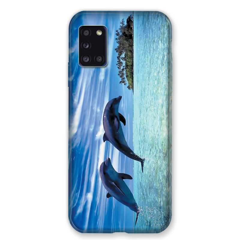 Coque pour Samsung Galaxy A31 Dauphin Ile