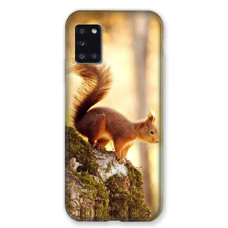 Coque pour Samsung Galaxy A31 Ecureuil Bois