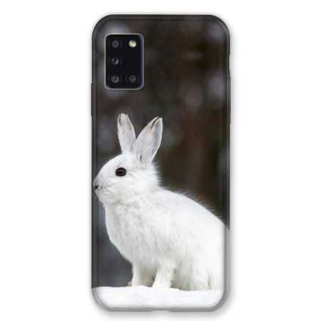 Coque pour Samsung Galaxy A31 Lapin Blanc