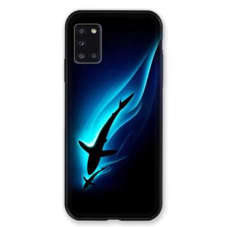 Coque pour Samsung Galaxy A31 Requin Noir