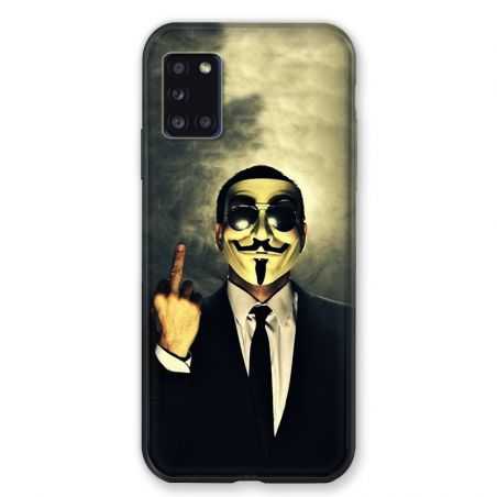 Coque pour Samsung Galaxy A31 Anonymous Doigt