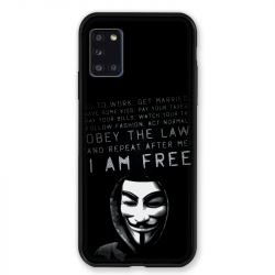Coque pour Samsung Galaxy A31 Anonymous I am free