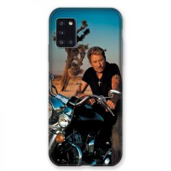 Coque pour Samsung Galaxy A31 Johnny Hallyday Moto