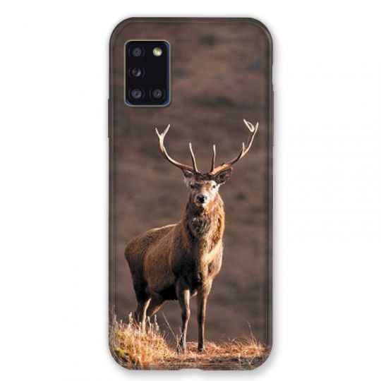 Coque pour Samsung Galaxy A31 Chasse Chevreuil Blanc