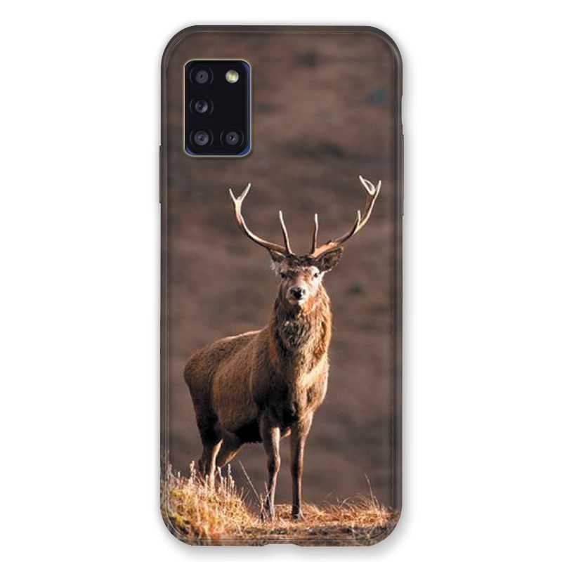 Coque pour Samsung Galaxy A31 Chasse Chevreuil Blanc