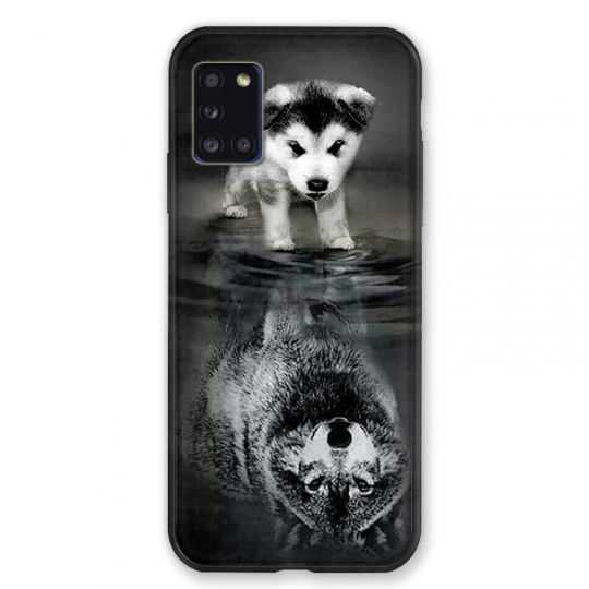 Coque pour Samsung Galaxy A31 Chien Reflet