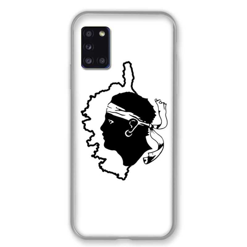 Coque pour Samsung Galaxy A31 Corse Blanc