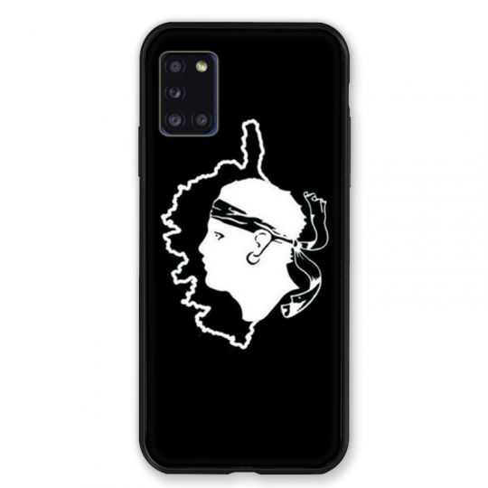 Coque pour Samsung Galaxy A31 Corse Noir
