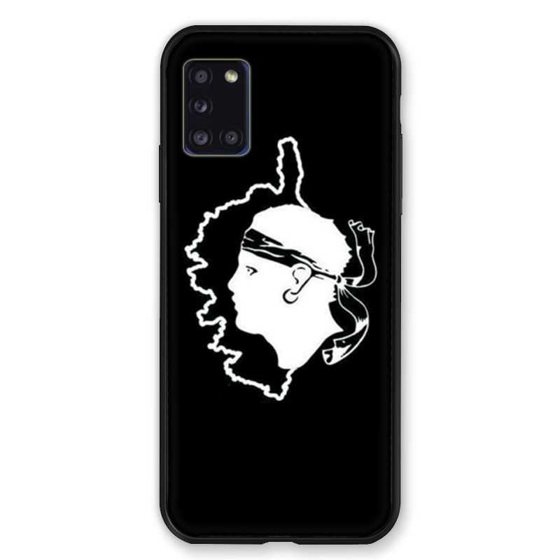 Coque pour Samsung Galaxy A31 Corse Noir