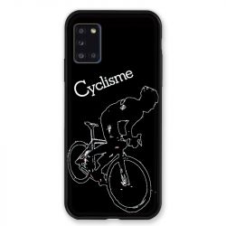 Coque pour Samsung Galaxy A31 Cyclisme Ombre Blanche