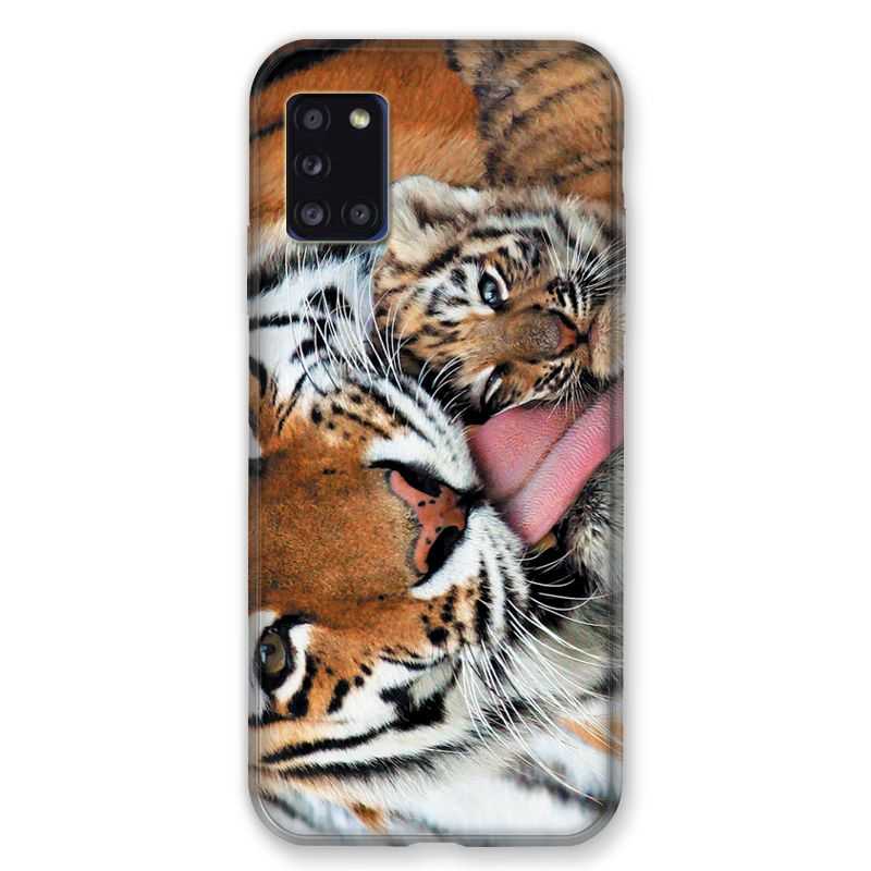 Coque pour Samsung Galaxy A31 Bebe Tigre