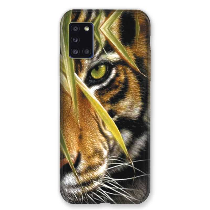 Coque pour Samsung Galaxy A31 Oeil Tigre