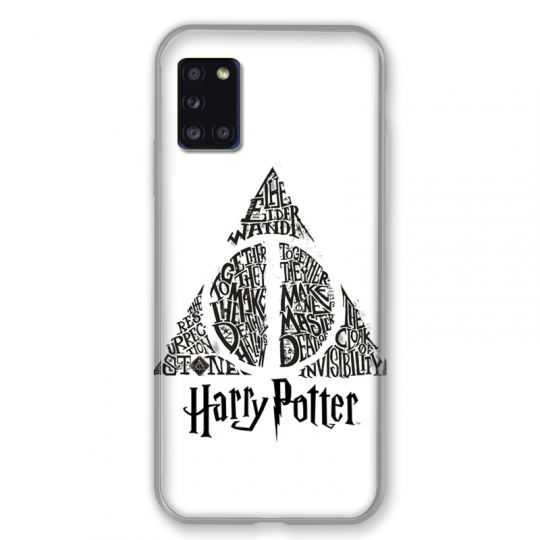 Coque pour Samsung Galaxy A31 WB License Harry Potter Triangle Blanc