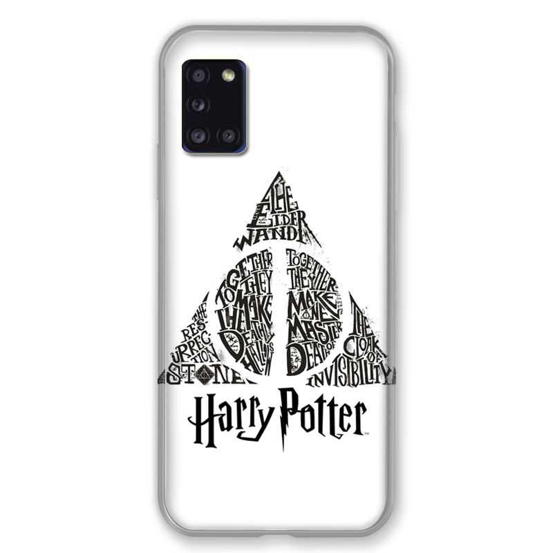 Coque pour Samsung Galaxy A31 WB License Harry Potter Triangle Blanc