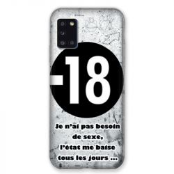 Coque pour Samsung Galaxy A31 Humour 18 Ans