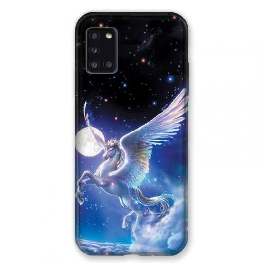 Coque pour Samsung Galaxy A31 Licorne Céleste