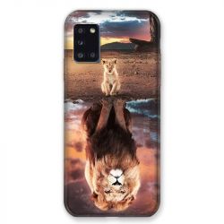 Coque pour Samsung Galaxy A31 Lion Reflet